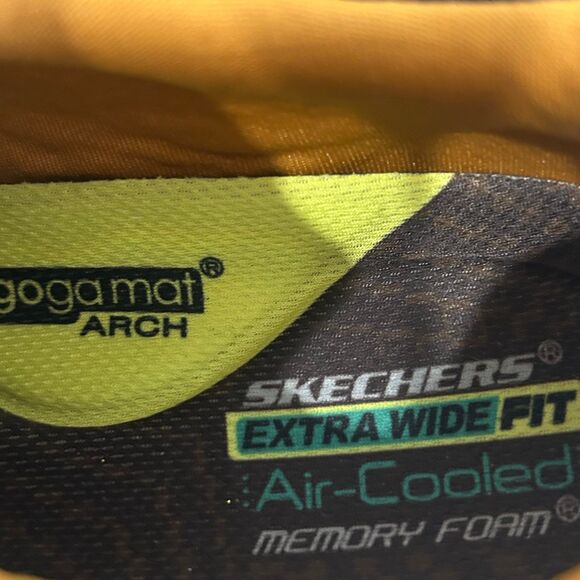 Skechers Shoes Men’s Size 8WW Color Gray Orange Extra Wide Fit Air-Cooled - Picture 9 of 12